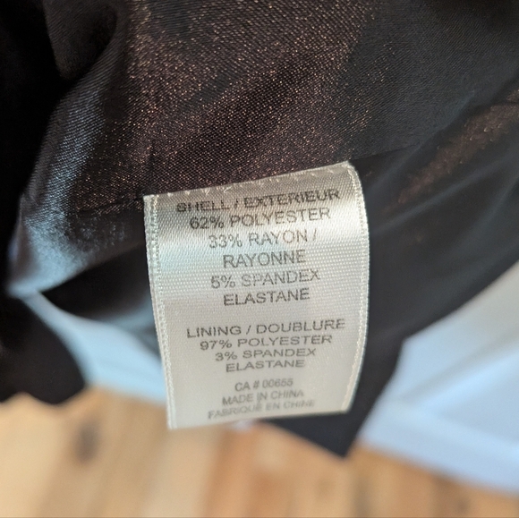 CASSIS Classic Women Black Dress Back Zipper Closure Size 2 Short Sleeve - Picture 5 of 12